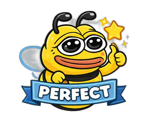 Довольная пчела палец вверх